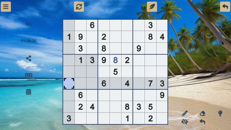 Sudoku screenshot