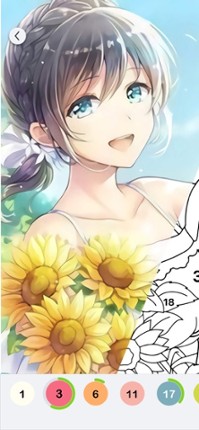Anime Paint - Color By Number screenshot