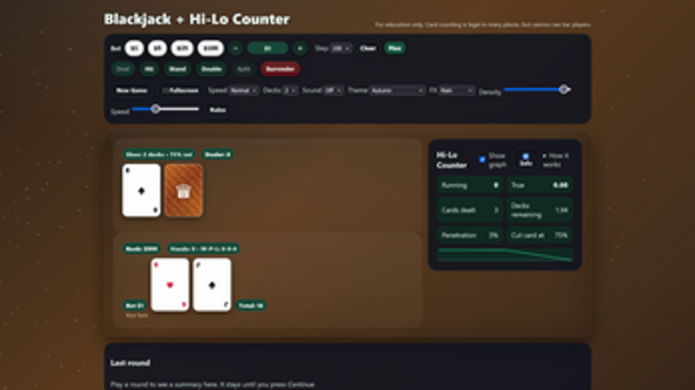 Blackjack + Hi-Lo Card Counting Image