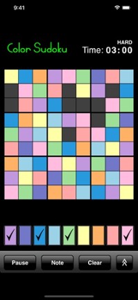 Color Sudoku screenshot