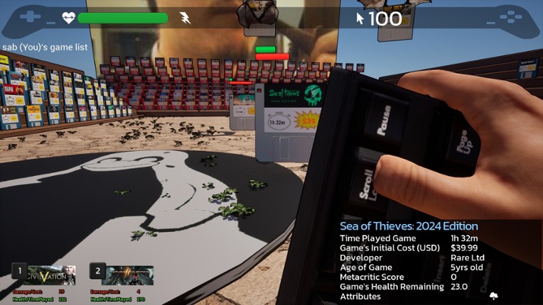 Game Quest: The Backlog Battler screenshot
