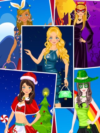 Holiday Dress Up Games - Christmas, Halloween, Easter, New Year and St. Patrick's Day screenshot