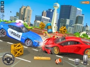 Police Chase Game: Car Crash Image