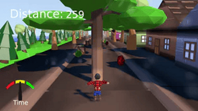 Running in the forest Image