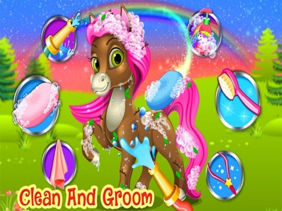 Unicorn Pony Pet Salon Game Cover