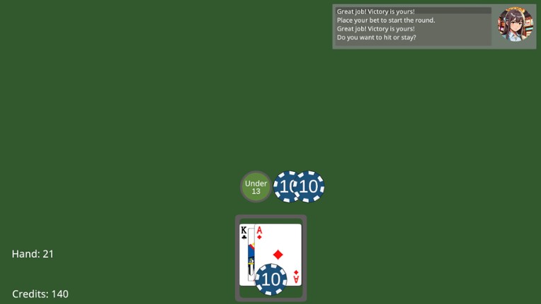 Hit and Stand Blackjack screenshot