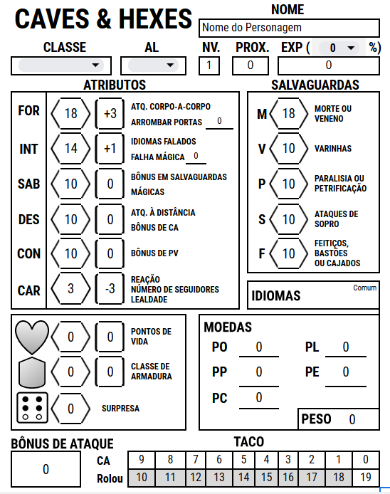 Games like Ficha Caves & Hexes - Google Planilhas