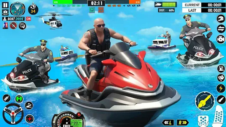 Police Boat Chase Crime Games Image