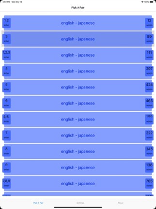 PickAPair Japanese - English Image