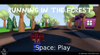Running in the forest Image