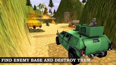 Army War jeep simulator &amp; Shooting Battle Sim Image