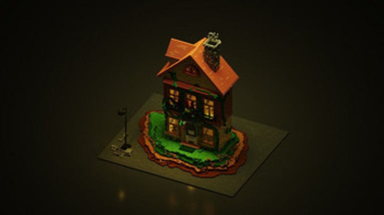 3D voxel toy house Image