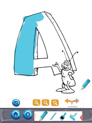 Abc Paint Draw Coloring Book For Toddler And Kids screenshot