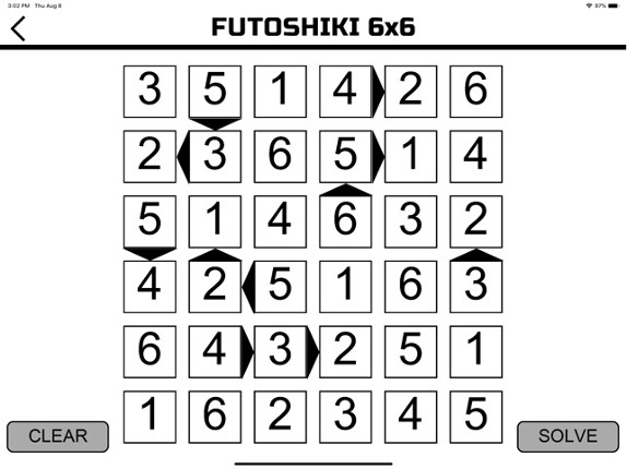 Futoshiki Solver Image