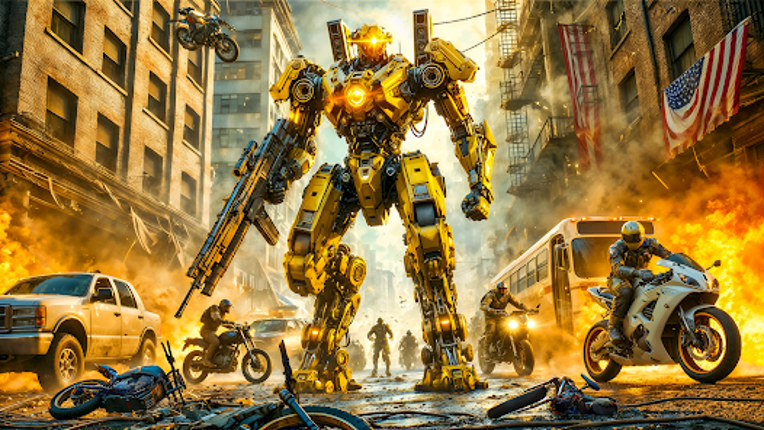 Robot Transform Robot Car Game screenshot