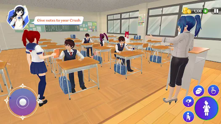 High School Love Sim Life Game Image