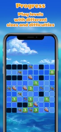 Islands and Ships logic puzzle screenshot