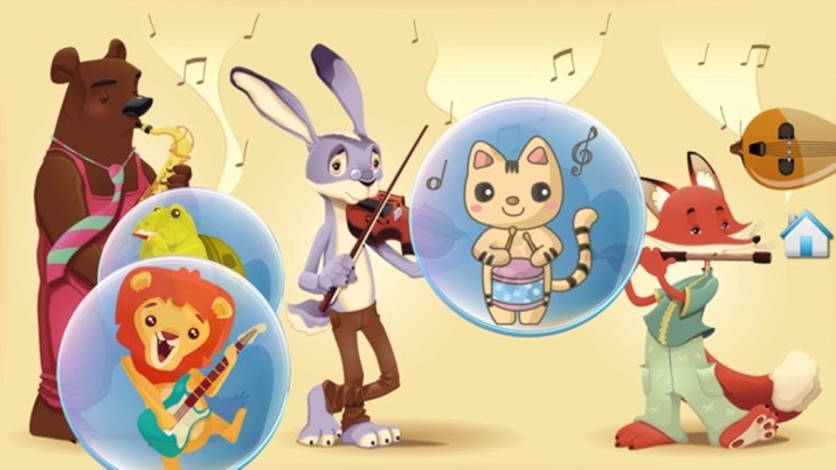 Music Bubbles for Toddlers and Kids : Musical Instruments and sounds ! FREE screenshot