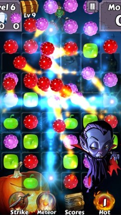 Trick or Treat Heroes - Match yummy candy and swipe halloween sweets to collect magic gems Image