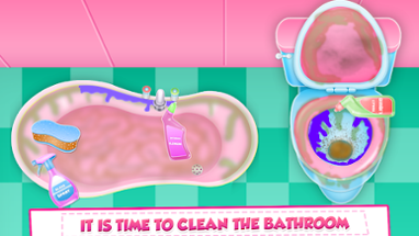 Bathroom Cleaning Time Image