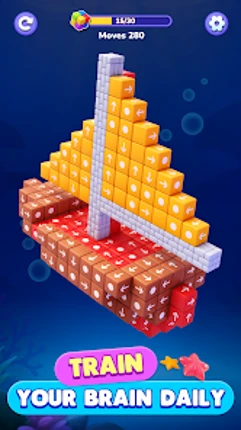 Block Out: 3D Cube Puzzle Game screenshot