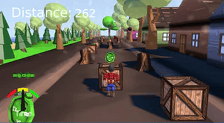 Running in the forest Image