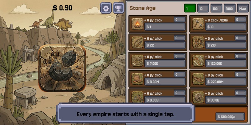 Stone to Silicon - Idle Clicker screenshot
