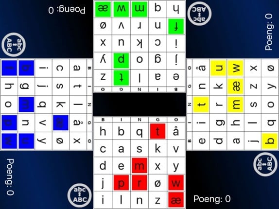 Bokstavbingo screenshot