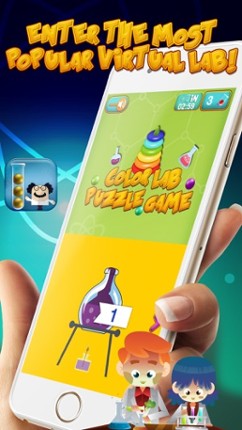 Color Lab Puzzle Game: Bubble Tower of Hanoi screenshot