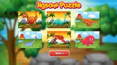 Dinosaur Park Jigsaw Puzzle Jurassic Dino World Image