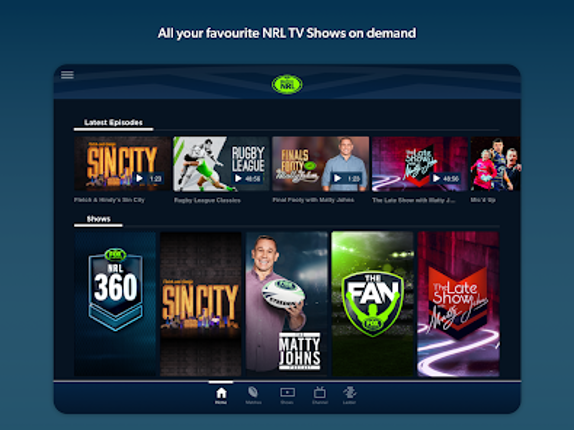 Watch NRL screenshot