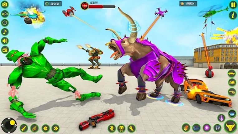 Bull Robot Car Game:Robot Game Image
