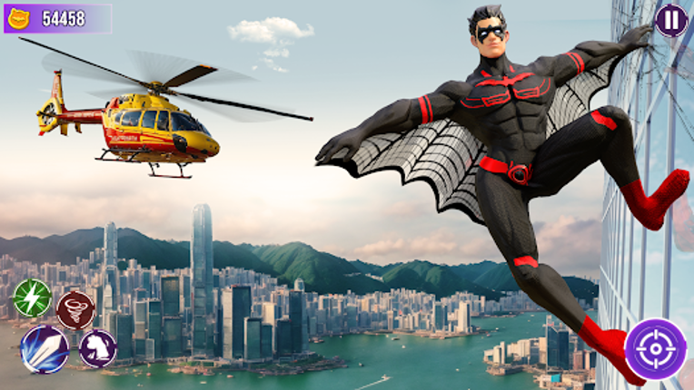 Flying Bat Robot Bike Game screenshot