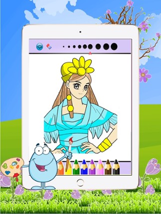 Games Princess Coloring Page : Painting For Kids Free screenshot