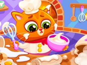 Lovely Virtual Cat At Restaurant Image