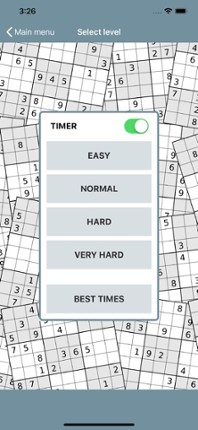 Sudoku classic. screenshot