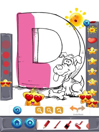 Abc Paint Draw Coloring Book For Toddler And Kids screenshot