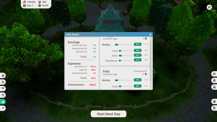 Capybara Park screenshot