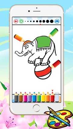 Circus Coloring Book for Kids - Toddlers drawing free games screenshot