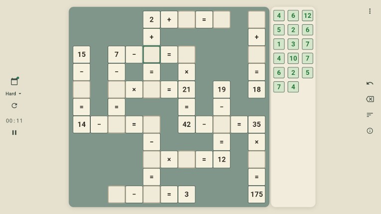 Cross Math - Logic Number Puzzle screenshot
