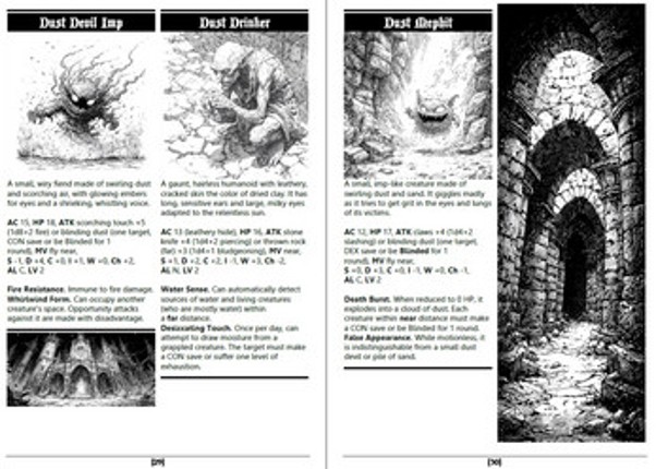 Darkened Denizens: A Grimdark Monster Compendium for OSR RPGs Image