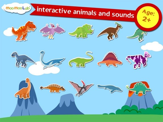 Dinosaur Sounds, Puzzles and Activities for Toddler and Preschool Kids by Moo Moo Lab Image