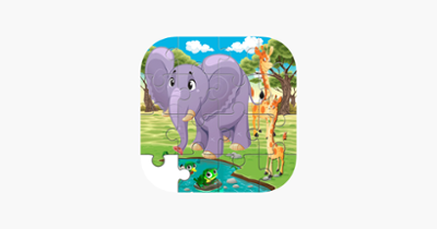 Elephant &amp; Giraffe Puzzle Game Life Skill Image