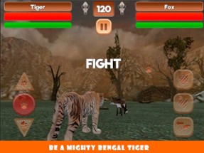 Fighting Tiger Jungle Battle Image