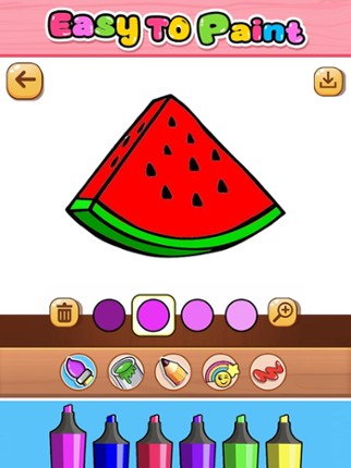 Fruits Coloring &amp; Drawing screenshot