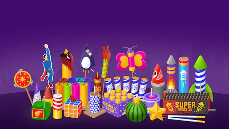 Diwali Crackers Simulator Game screenshot