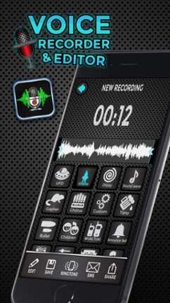 Voice Recorder and Editor – Change Your Speech with Funny Sound Effects screenshot