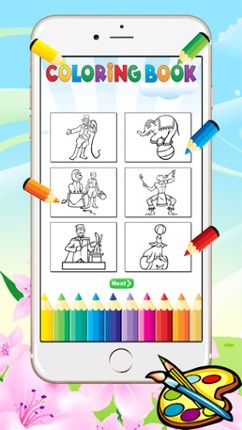 Circus Coloring Book for Kids - Toddlers drawing free games screenshot