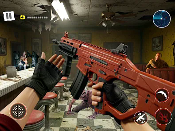 Zombie shooting survival games screenshot