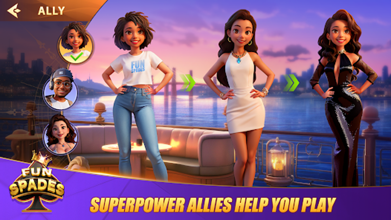 Fun Spades - Online Card Game screenshot